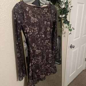Motel Rocks Chocolate Floral Dress